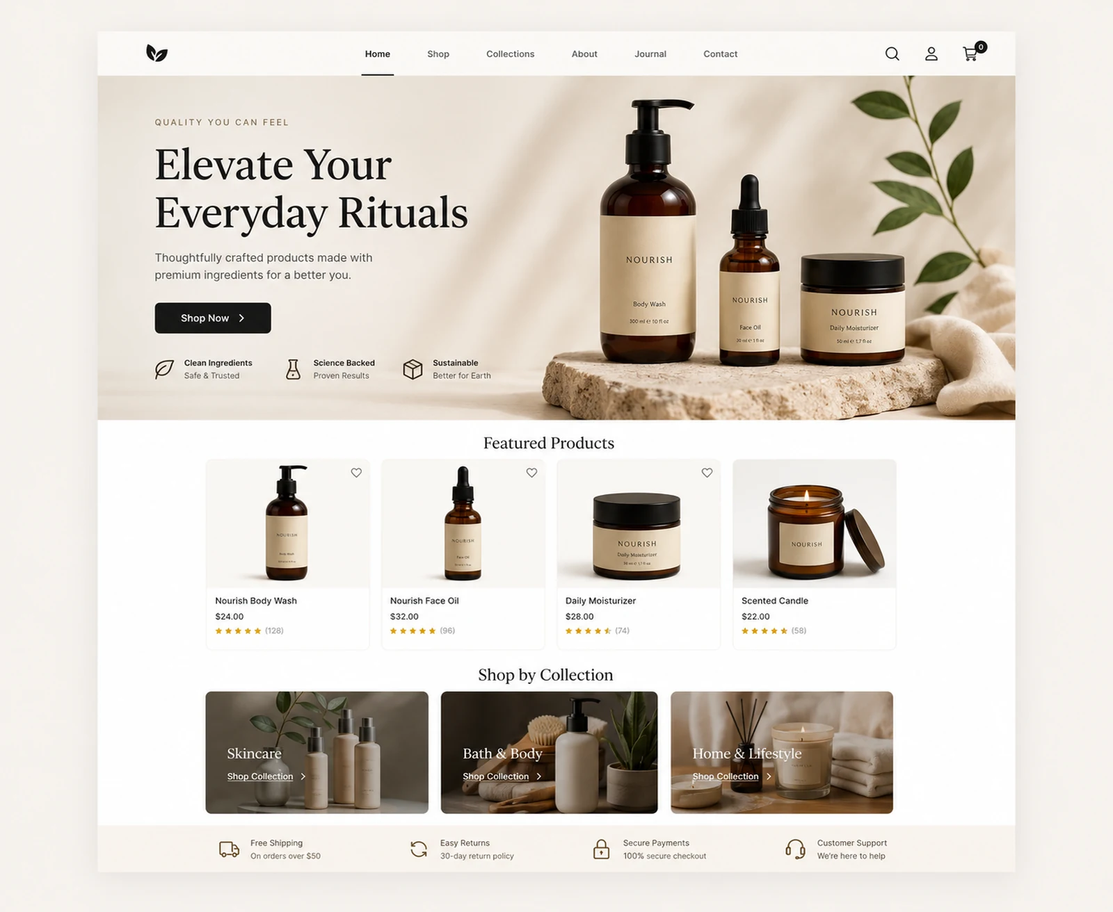 Premium product and commerce website design preview